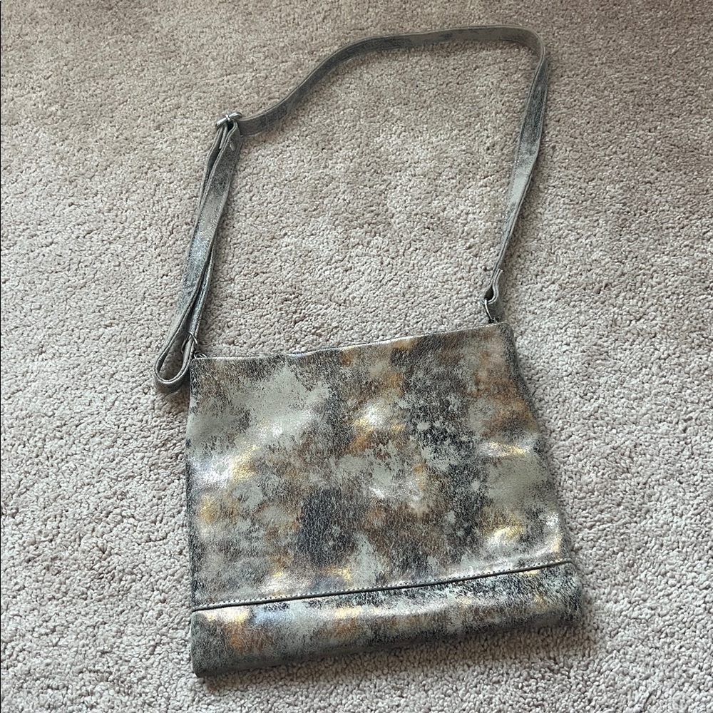 CoFi METALLIC SUEDE CROSSBODY BAG